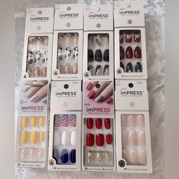 Kiss Makeup Kiss Impress Nail Bundle Of 8 Sets New Poshmark